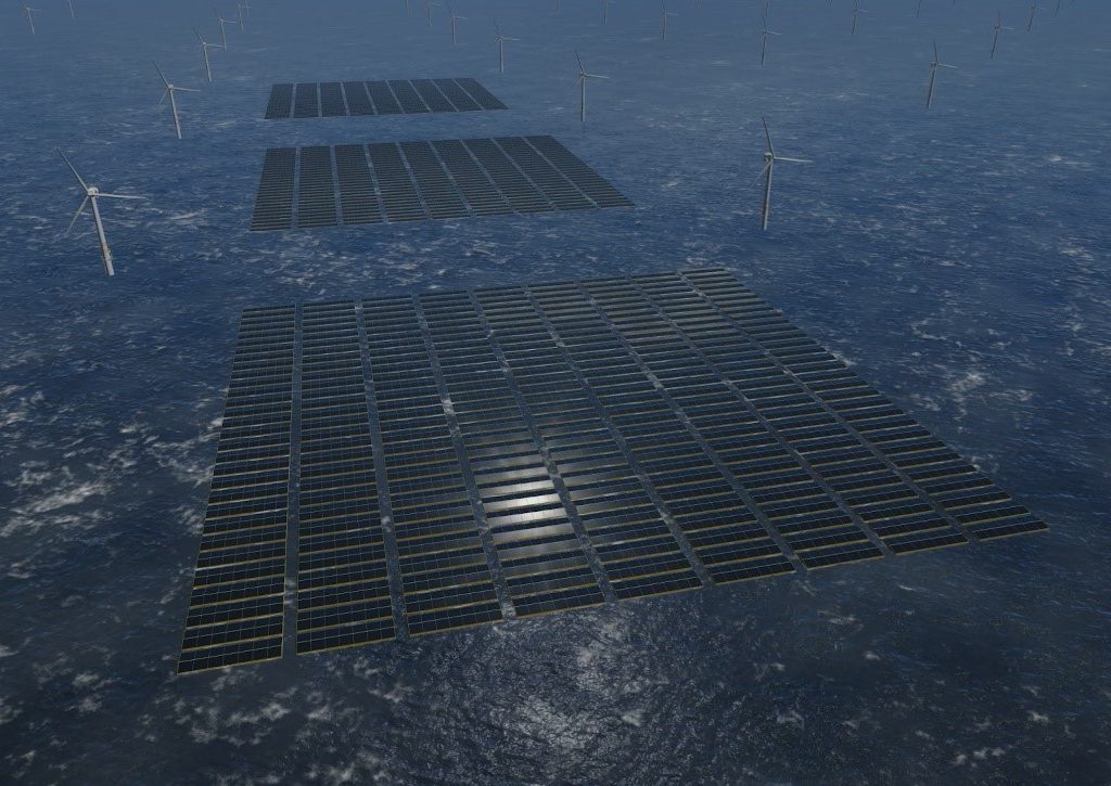 Offshore solar parks