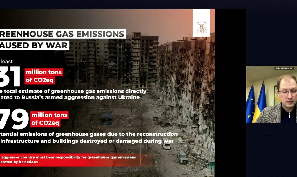 nvironmental damage of the war in Ukraine