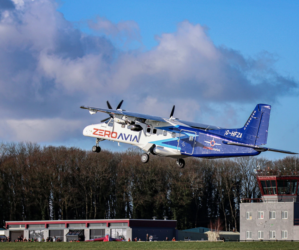 hydrogen electric plane