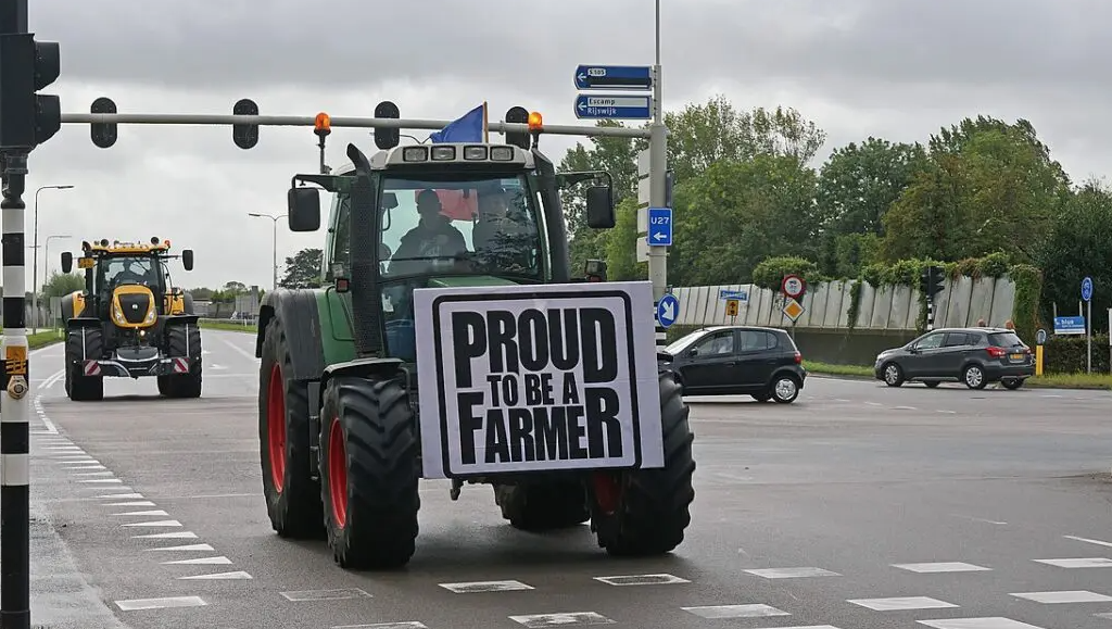 the protest of Dutch farmers