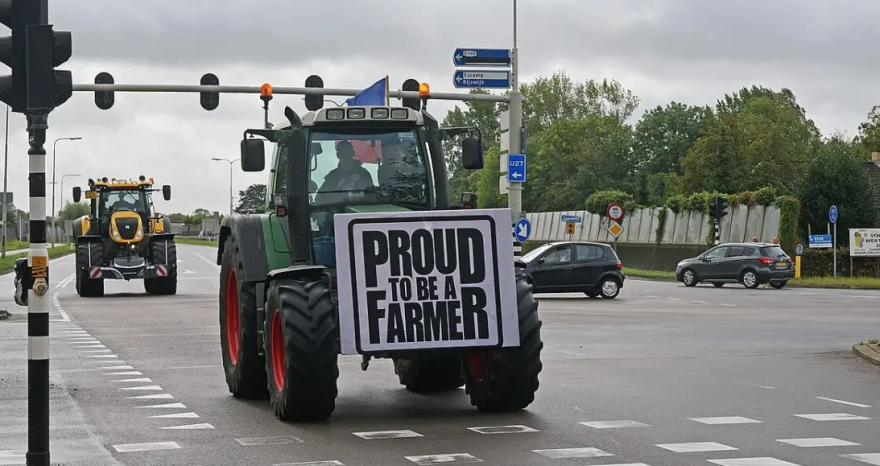 Rinnovabili • the protest of Dutch farmers