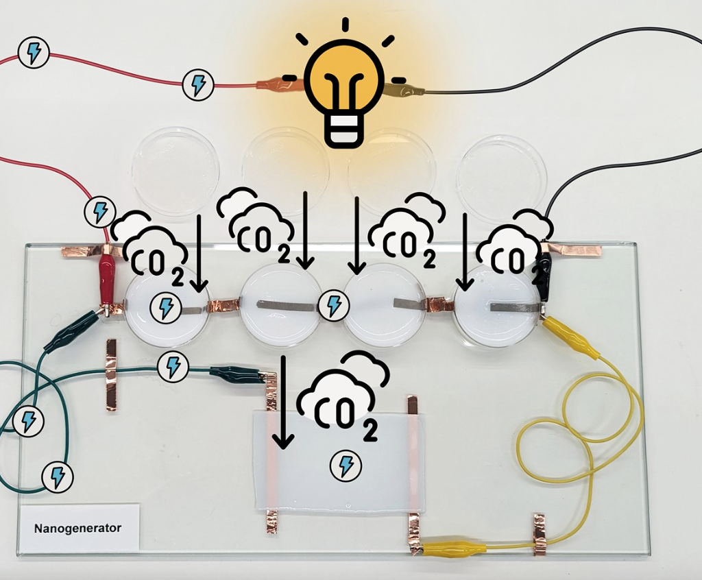 Producing electricity from CO2