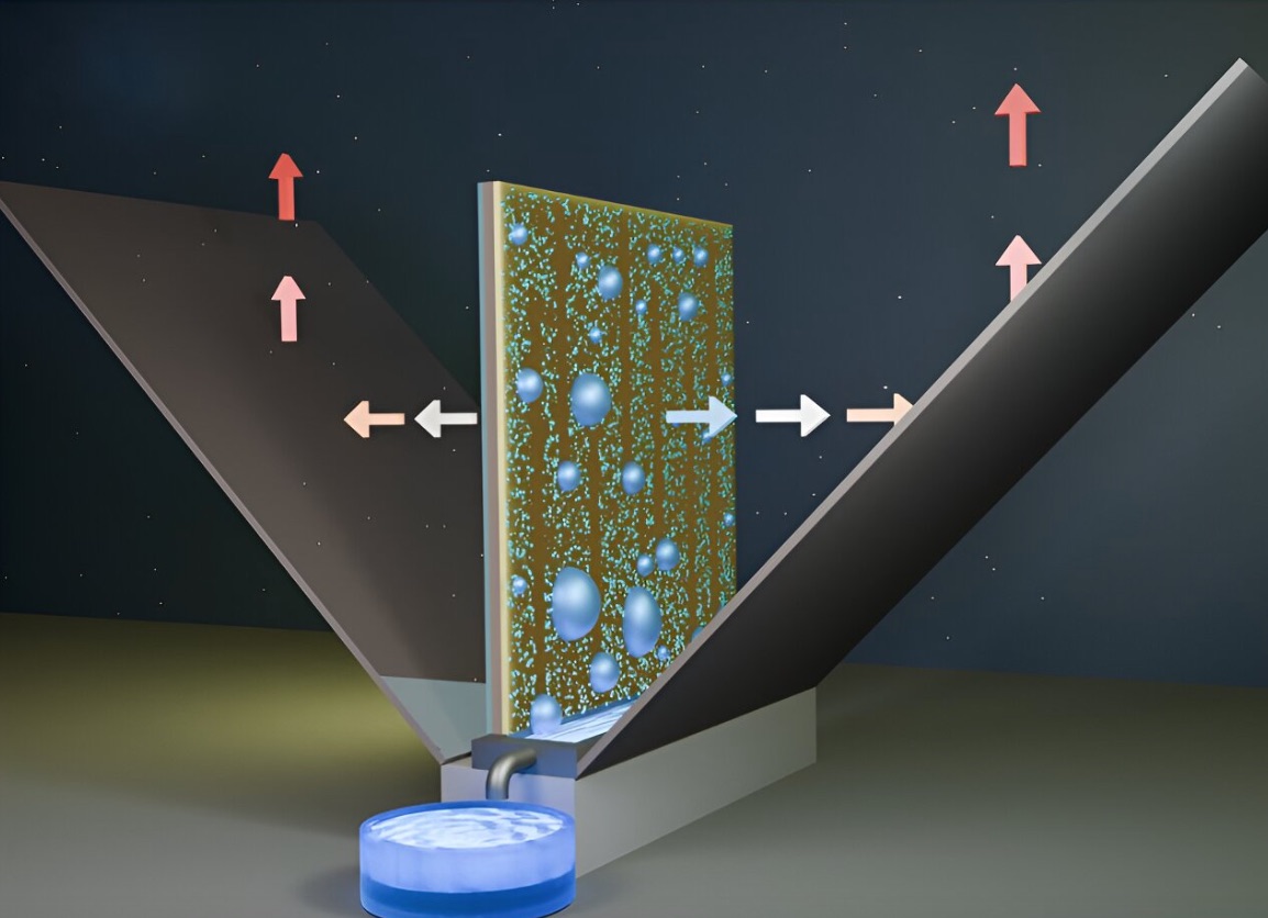 Rinnovabili • From KAUST, the atmospheric water harvesting system that harnesses gravity