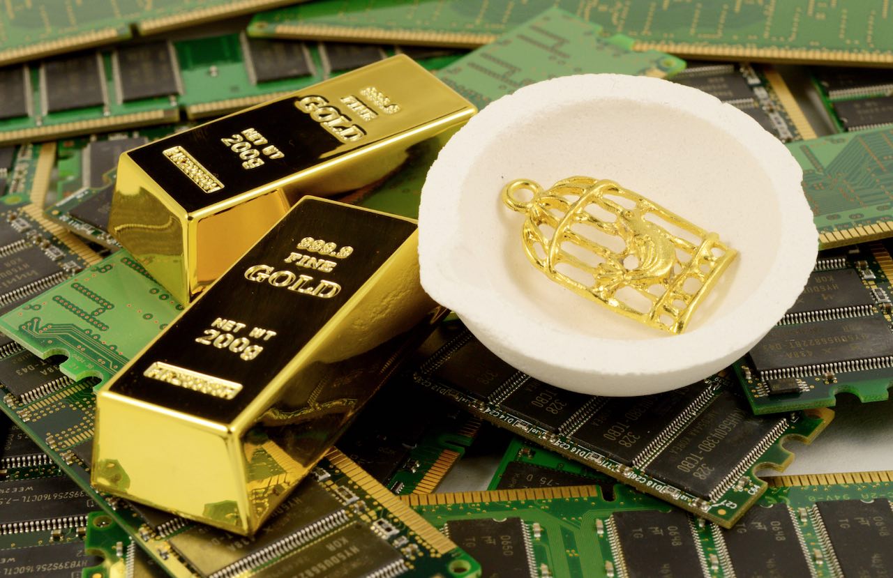 Extracting gold from electronic waste: efficiency increases tenfold